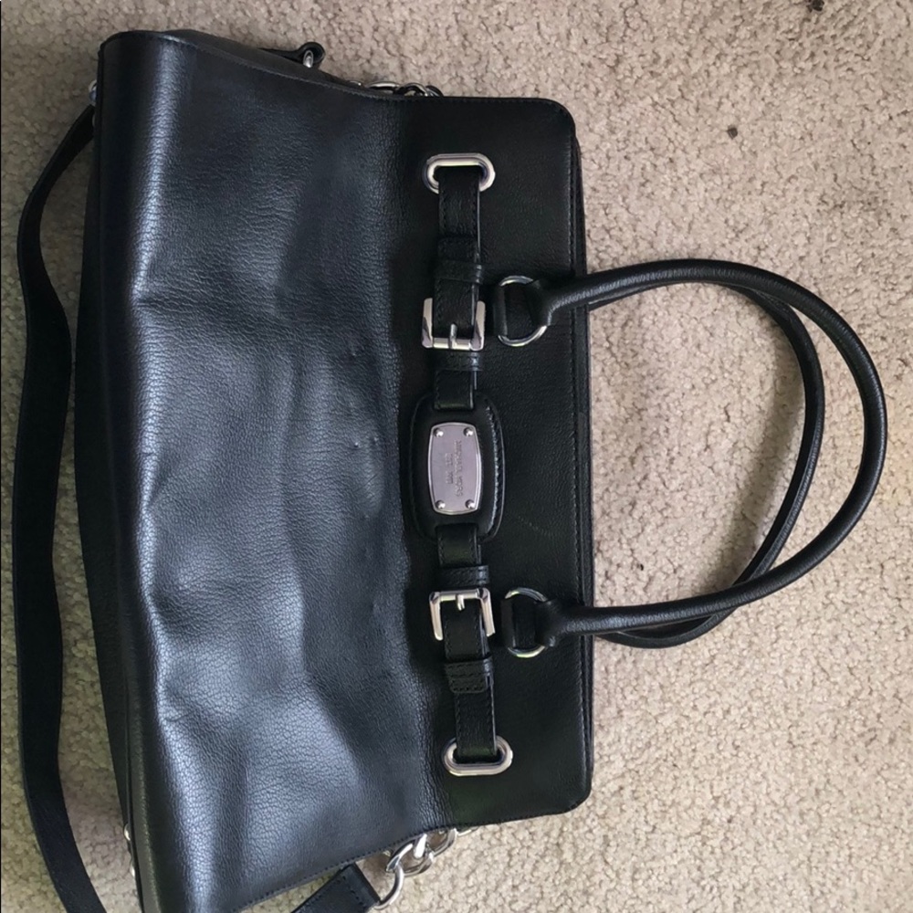 Used black leather Michael Kors bag